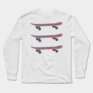 Skate sticker pack Long Sleeve T-Shirt